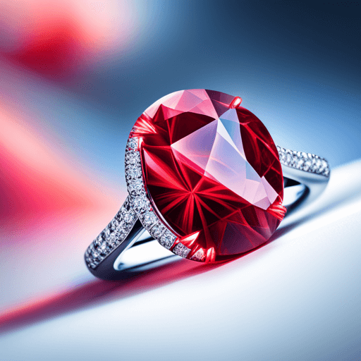 Roter Diamant Ring