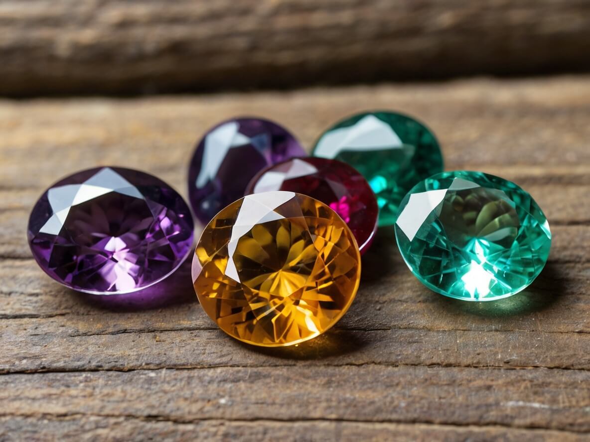 Vinswet Selenit Naturstein Perlen - 90 Stück Echte Edelstein Perlen Für Schmuck DIY Armbänder & Halsketten