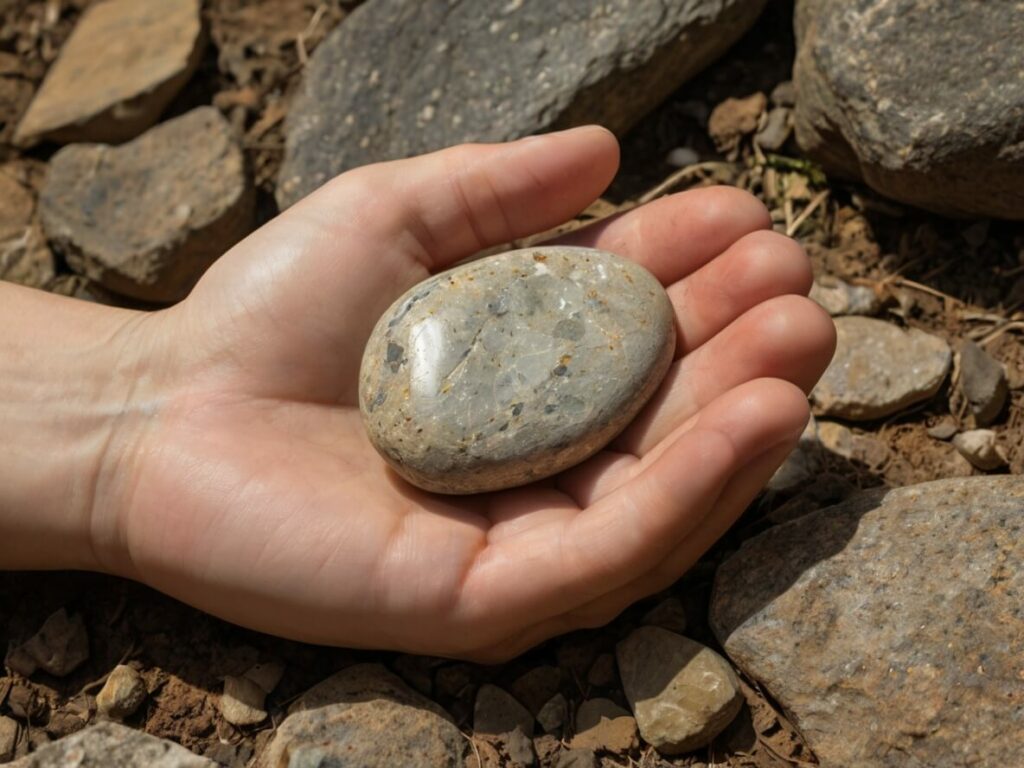 Stein gefunden wertvoll fälschung