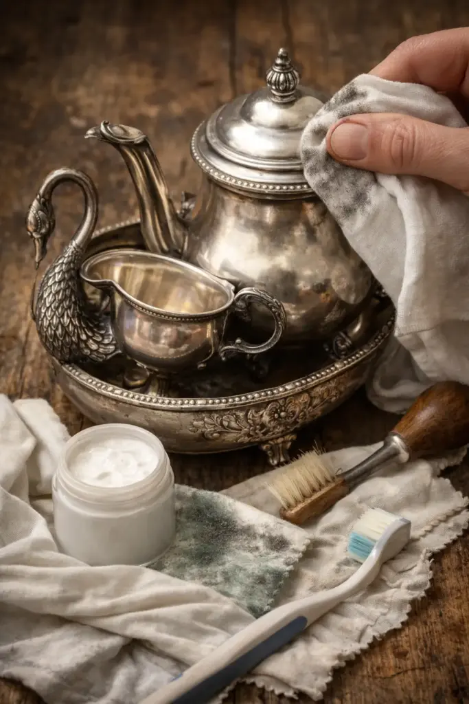 Silber Punzen entschlüsseln Reinigung