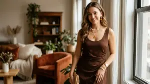 Welcher Schmuck zu braunem Kleid