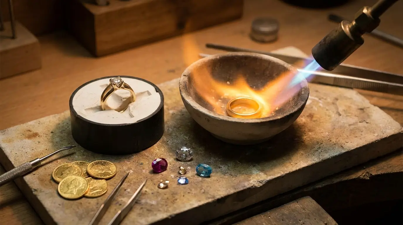 Ring einschmelzen und neu gießen Kosten Bild