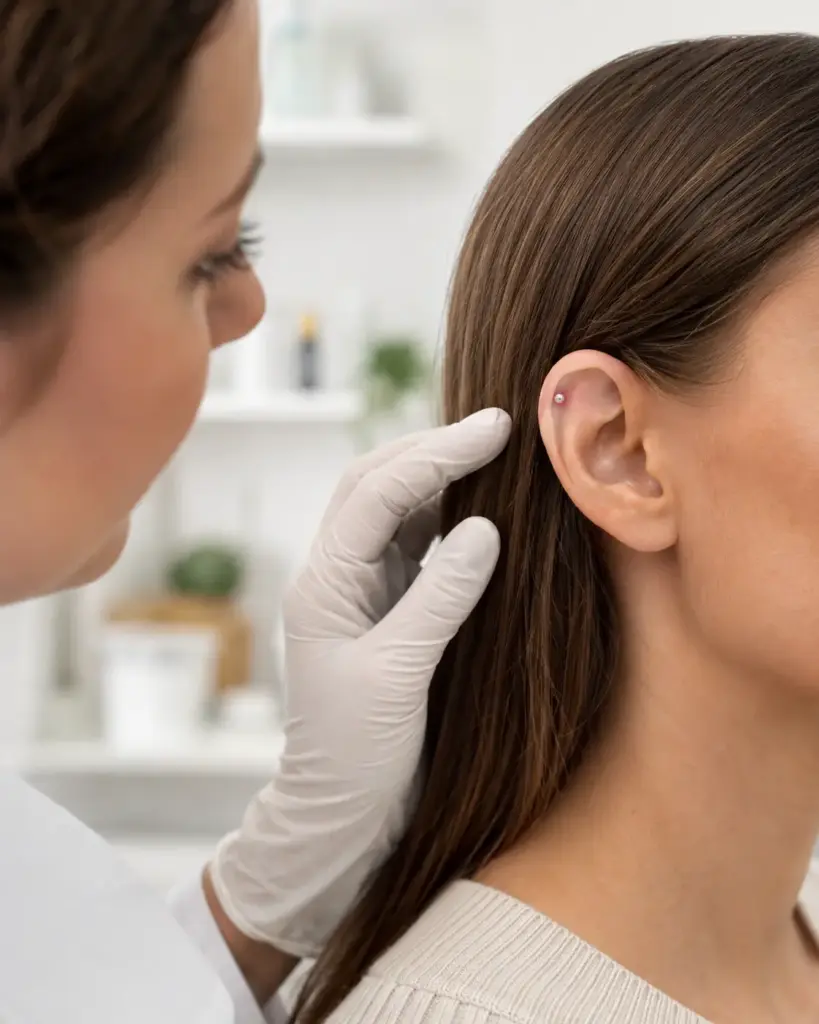 Wann Schmuck wechseln Helix Merkmale