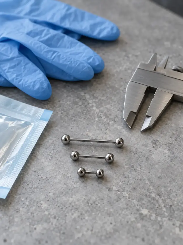 Brustwarzenpiercing wann Schmuck wechseln Downsizing